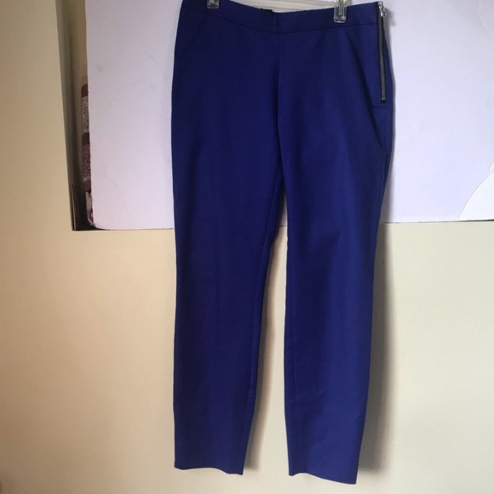 Aritzia Babaton Cecil Cotton Straight Slim Ankle Slits Side Zip Spandex Preppy - Picture 2 of 15